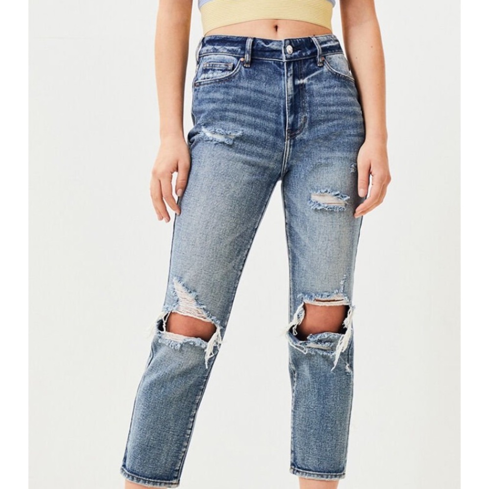 ripped pacsun mom jeans